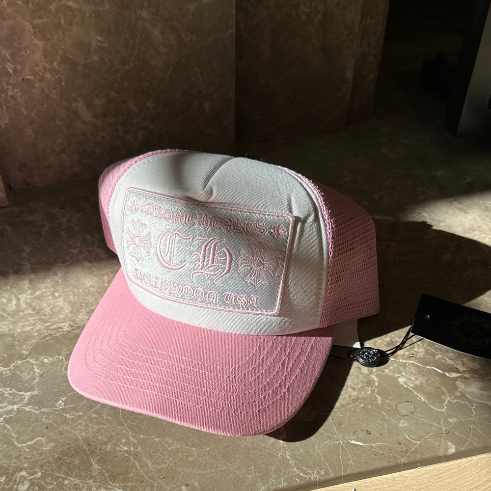 NWT Chrome Hearts Baby Pink Trucker Hat